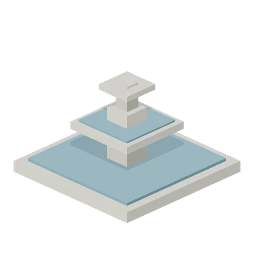 Tiered Fountain (Voxel City Districts)