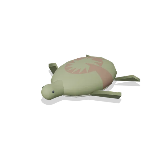 sea turtle resting (Open Ocean and Deep Sea Life)