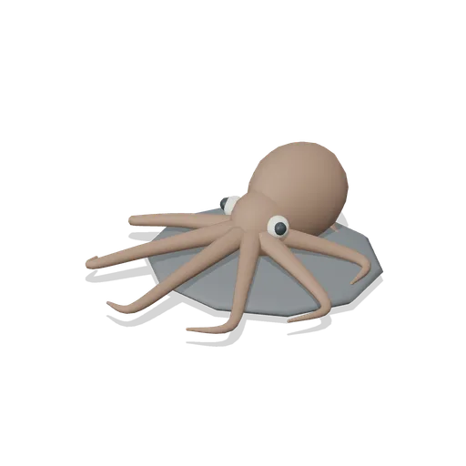 octopus on rock (Open Ocean and Deep Sea Life)