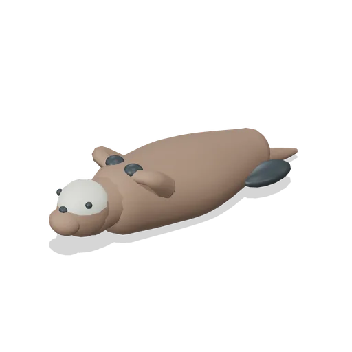 sea otter floating (Open Ocean and Deep Sea Life)