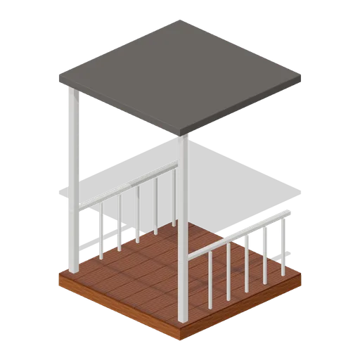 Covered porch module (Paranormal Investigation House)