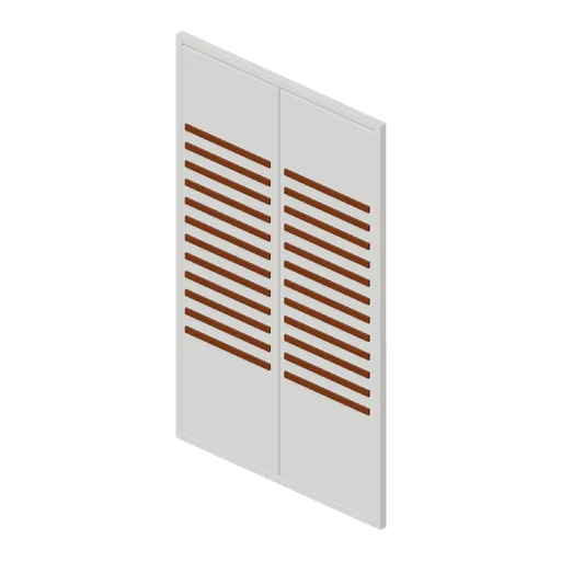 Louvred closet doors (Paranormal Investigation House)