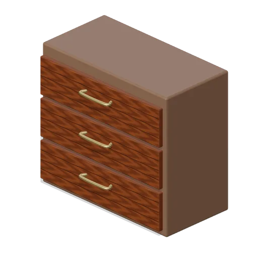 Three-drawer dresser (Paranormal Investigation House)