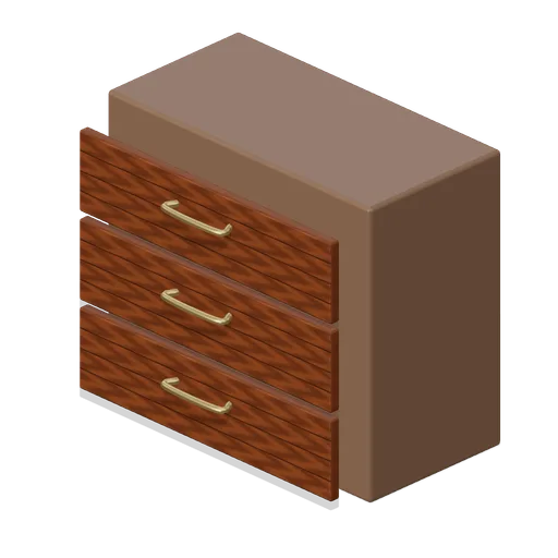 Three-drawer dresser (Paranormal Investigation House)