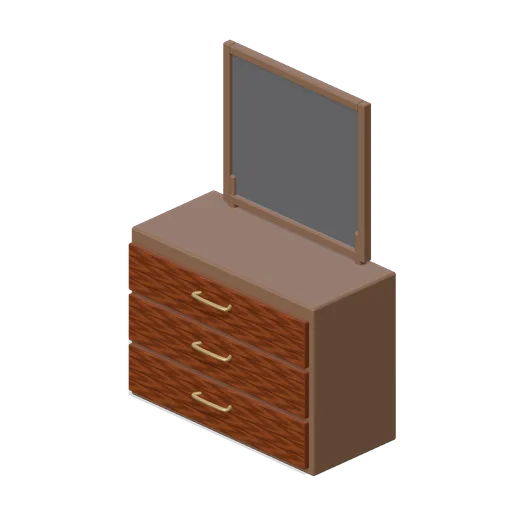 Dresser with mirror (Paranormal Investigation House)