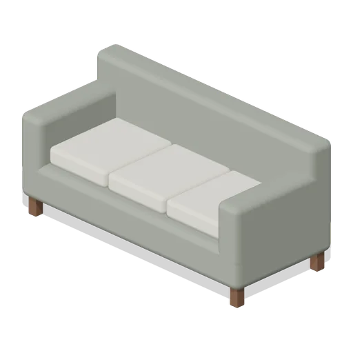 Three-seat sofa (Paranormal Investigation House)