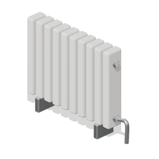 Cast radiator (Paranormal Investigation House)