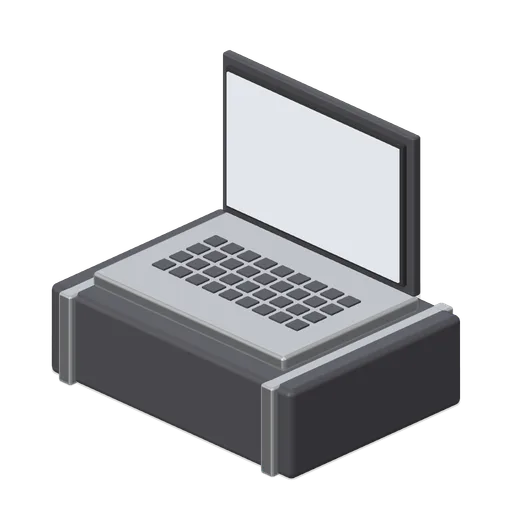Laptop On Case (Paranormal Investigation House)