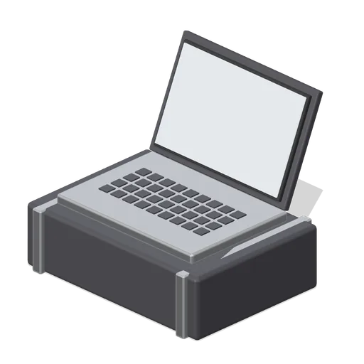 Laptop On Case (Paranormal Investigation House)