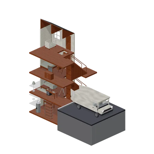 Investigation house cutaway (Paranormal Investigation House)