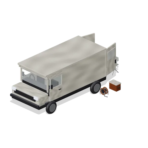 Van mobile base (Paranormal Investigation House)