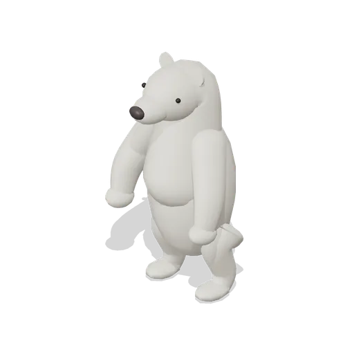 polar bear upright (Polar, Tundra and Alpine Fauna)