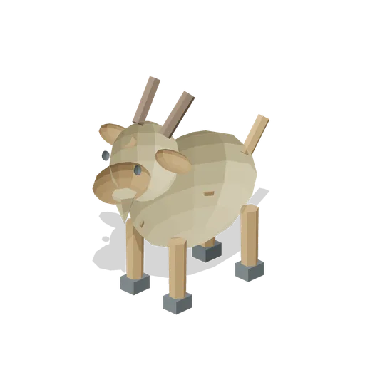 Harvest Hearth Horned Farm Goat