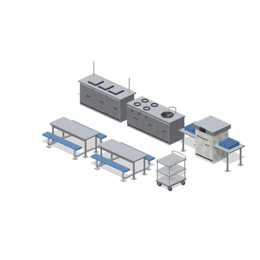 Canteen and service line (Prison Complex Builder)
