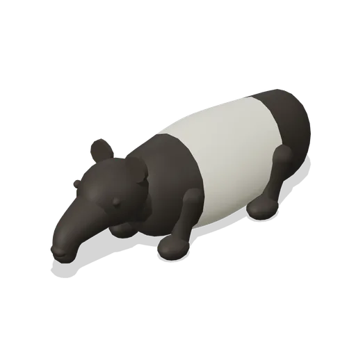 malayan tapir (Rainforest and Jungle Fauna)