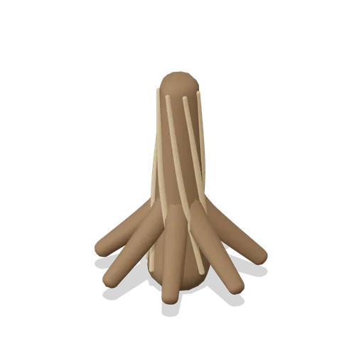 strangler fig column (Rainforest and Jungle Fauna)