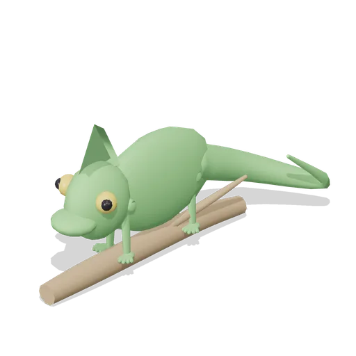 veiled chameleon on branch (Reptiles, Amphibians and Minibeasts)