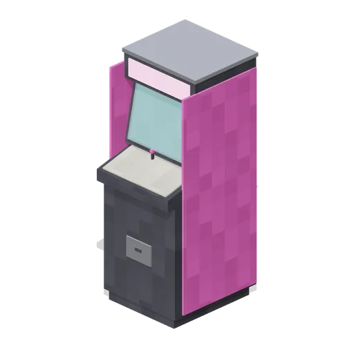 Upright Cabinet Magenta (Retro Arcade and Mall 1989)