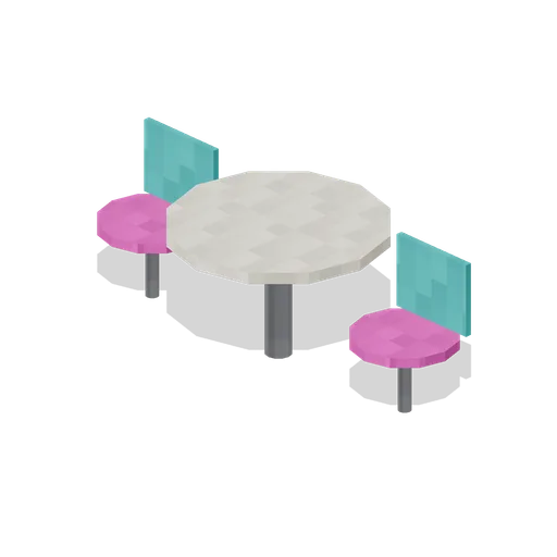 Food Court Seating (Retro Arcade and Mall 1989)
