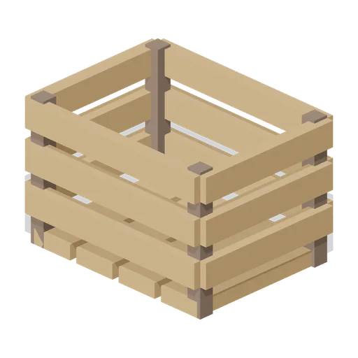 Harvest Hearth Slatted Produce Crate