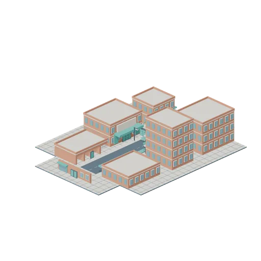 Commercial Corner (Voxel City Districts)