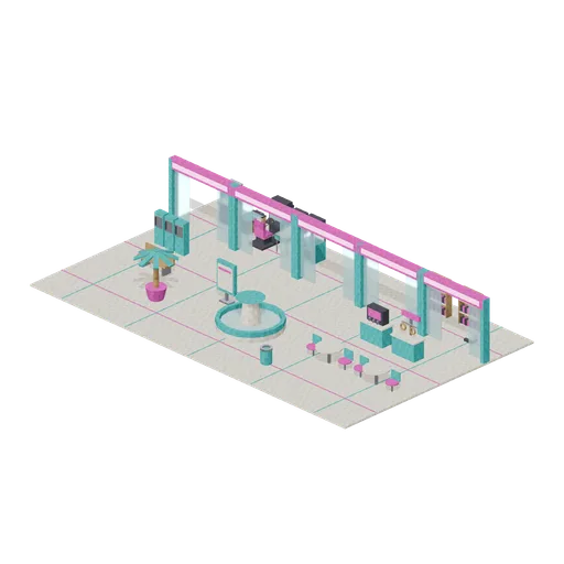 Mall Atrium and Arcade (Retro Arcade and Mall 1989)