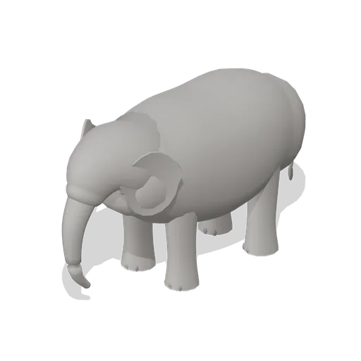 African bush elephant calf (Savanna Wildlife)