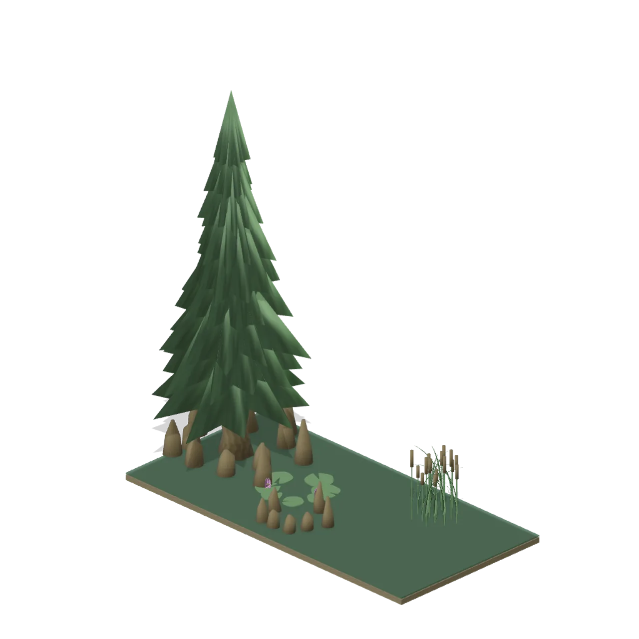 Swamp and Mangrove assembled scene