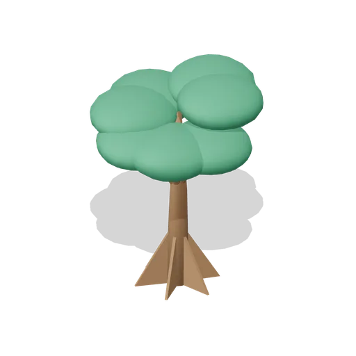 Buttressed emergent tree (Tropical Island Ecology)