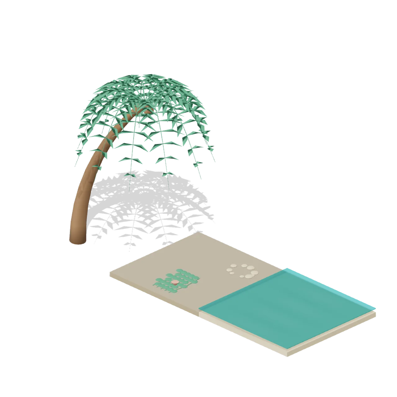 Tropical Island Ecology assembled scene