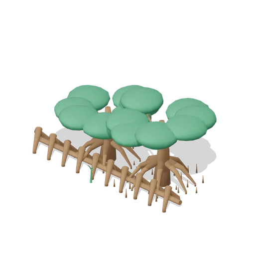 Mangrove fringe (Tropical Island Ecology)