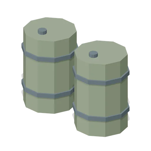 Fuel Drum Pair (Zombie Quarantine Streets)