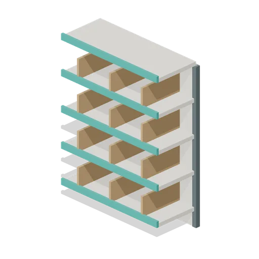 Bakery Wall Rack (Supermarket Operations)