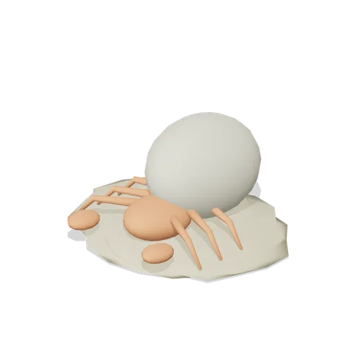 Hermit crab on sand (Underwater Reef Worlds)