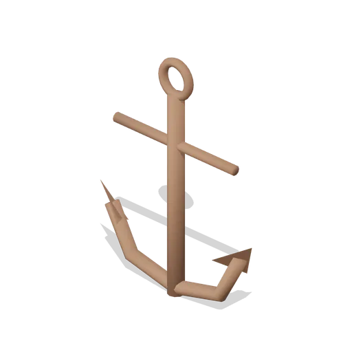 Admiralty-style anchor (Underwater Reef Worlds)