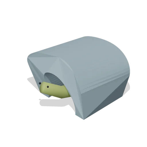 Moray eel in a hole (Underwater Reef Worlds)