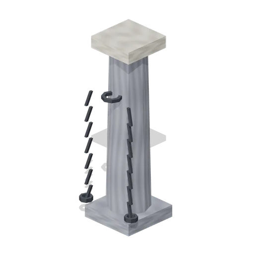 Chained Servant Post (Vampire Crypt and Gothic Cathedral)