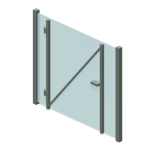 glass viewing gate (Zoo and Safari Park Builder)