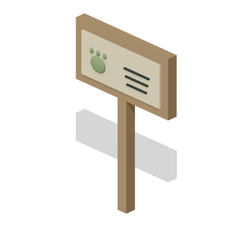 species information sign (Zoo and Safari Park Builder)