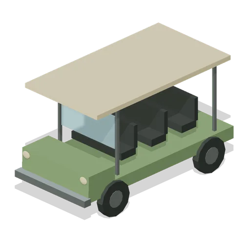 safari open sided truck (Zoo and Safari Park Builder)