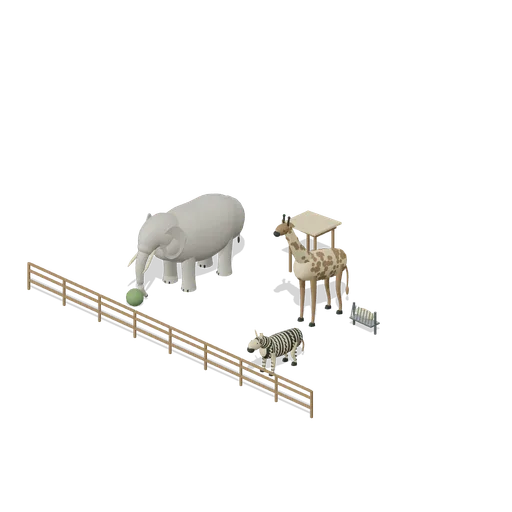 Savanna paddock (Zoo and Safari Park Builder)