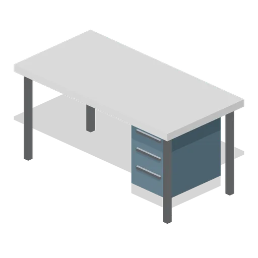 Sales desk with drawer pedestal (Road Car Showroom Lineup)