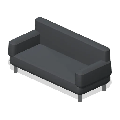 Two-seat showroom waiting sofa (Road Car Showroom Lineup)
