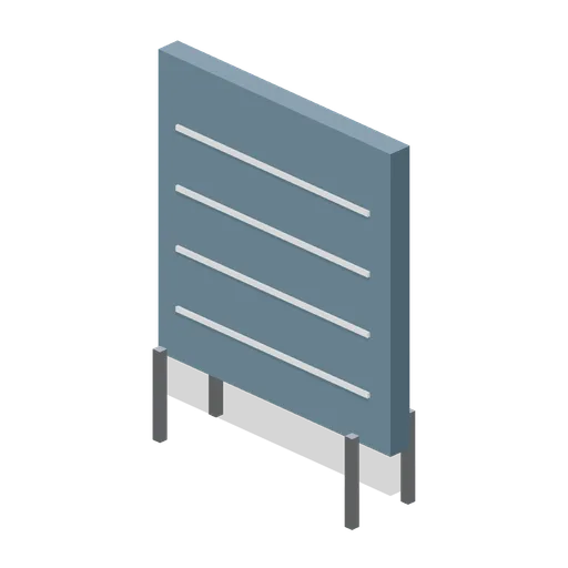 Blank forecourt price board (Road Car Showroom Lineup)