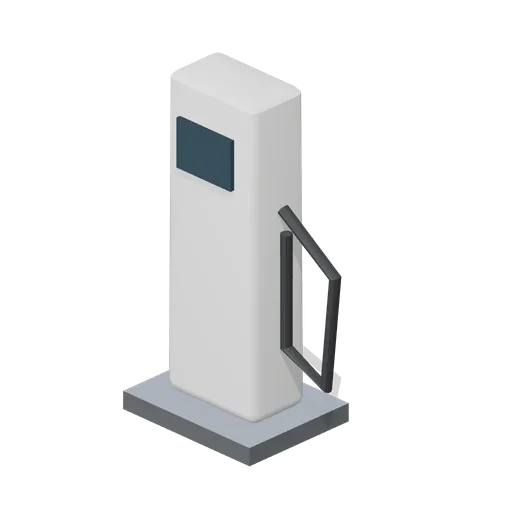 Electric vehicle charge pedestal (Road Car Showroom Lineup)