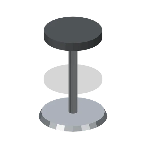 Pedestal sales stool (Road Car Showroom Lineup)