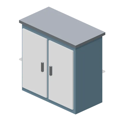 Lockable sales document cabinet (Road Car Showroom Lineup)