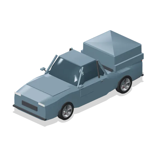 Pickup with bed canopy (Road Car Showroom Lineup)