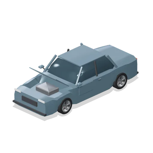 Saloon with bonnet open (Road Car Showroom Lineup)