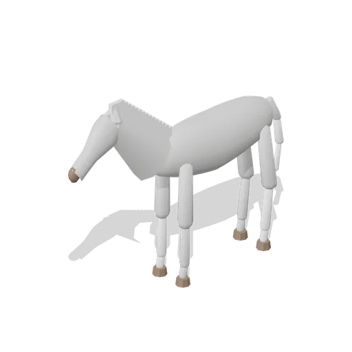 Riding Horse Standing (Grey) (Equestrian Yard and Stables)